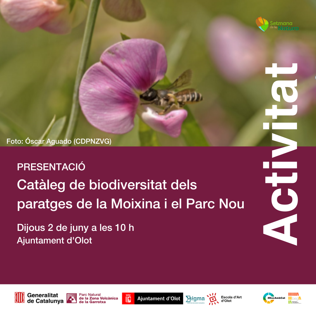 Presentació del Catàleg de biodiversitat dels paratges de la Moixina i del Parc Nou