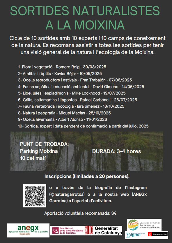 Sortides naturalistes a la Moixina