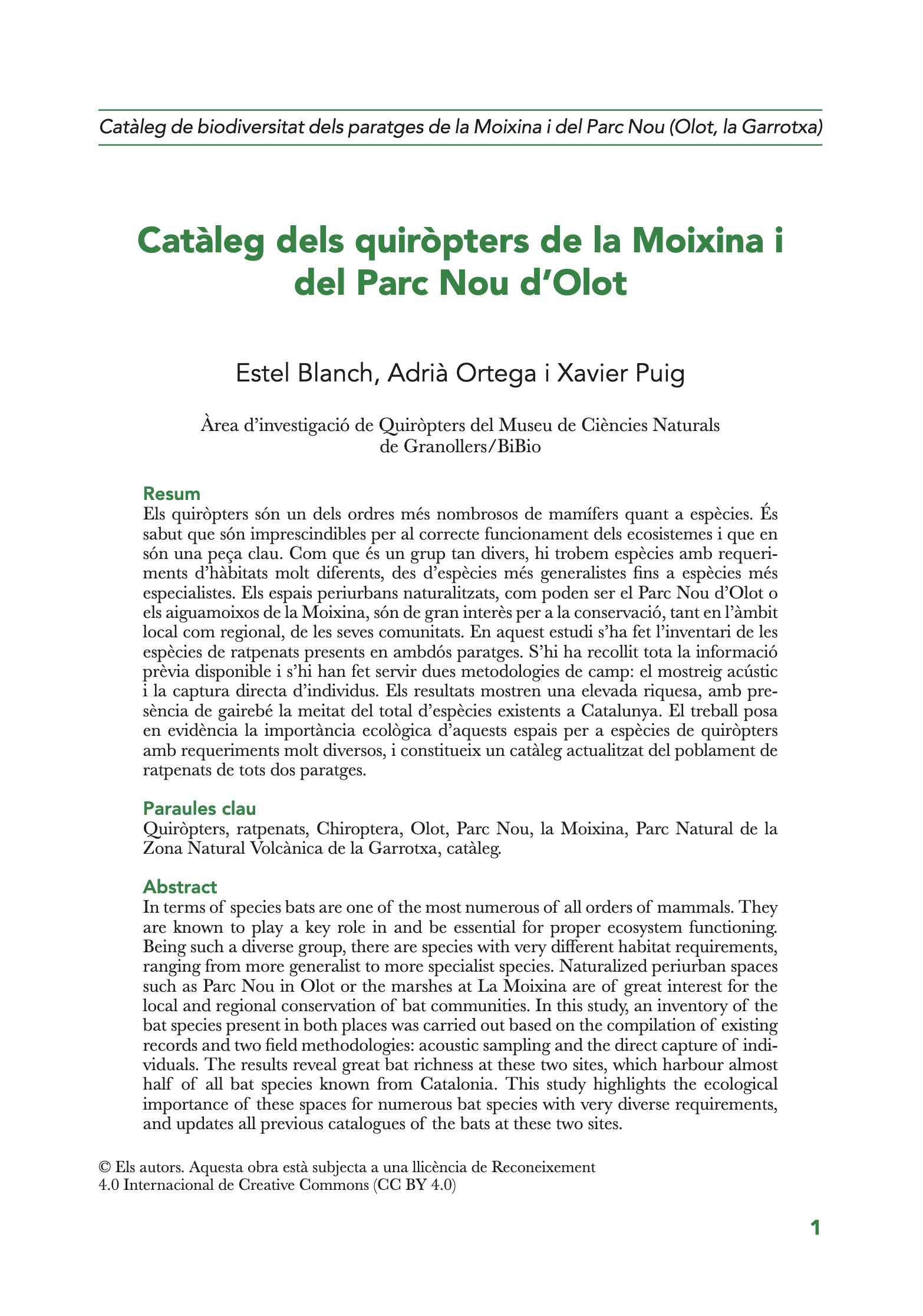 Preview Catàleg dels quiròpters